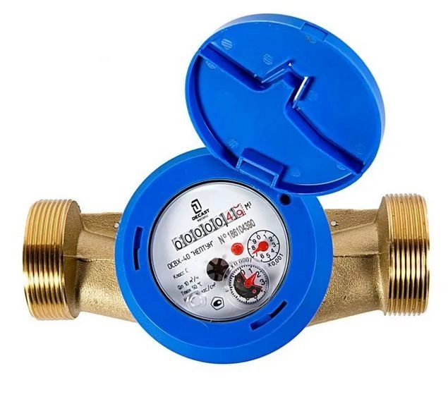 Bодосчетчик д= 40 крыльчатый ОСВХ-40 "НЕПТУН" со штуц. L=190мм Декаст , о/г