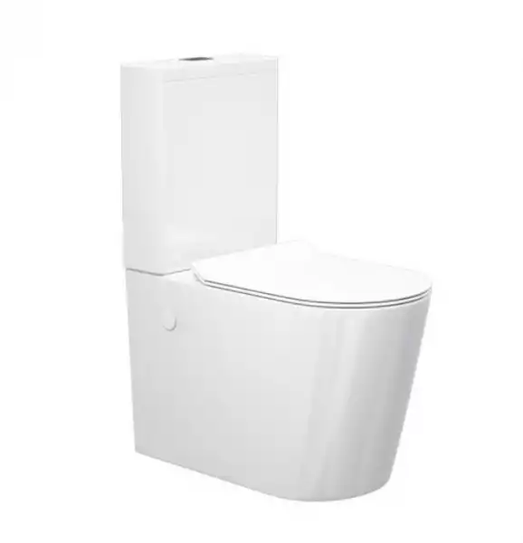 Унитаз-компакт Torr TURBO безободковый, нижн. подв, прямой выпуск, сид. микролифт, Sole