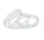 Кольца для занавесок пласт. прозрачные Люкс (12шт) (75007)