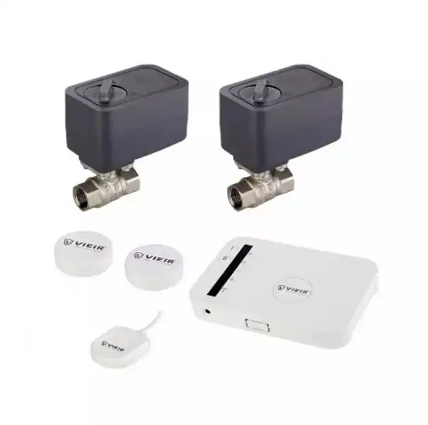 Система контроля протечки воды с беспроводными датчиками и Wi-Fi 1/2 (VR14-1)