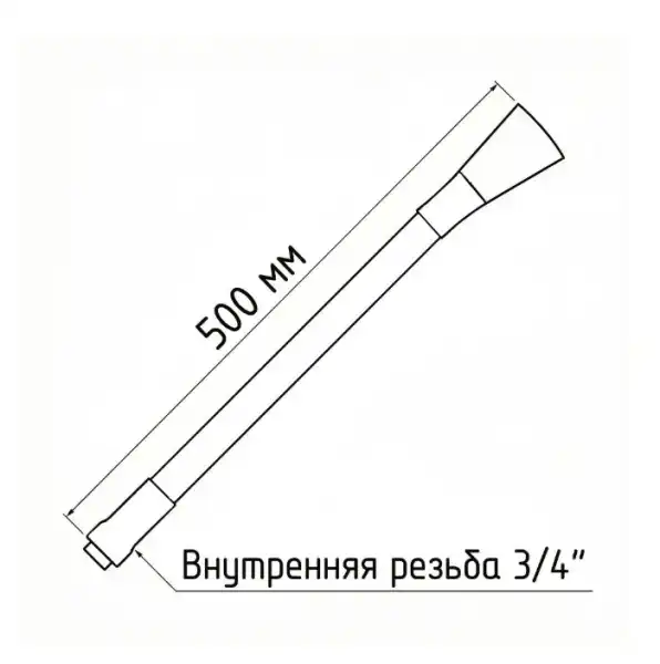 Излив кухня гибкий, черный (EH401B) ESKO
