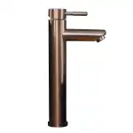Смеситель для умывальника однорычажный, литой излив, бронза Тondo (F610102PVD-Br), MELANA
