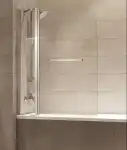 Шторка на ванну 1000х1400 Ray стекло прозр, проф. хром (RAY6CS0i90) IDDIS