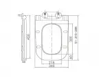 Сиденье для унитаза Kare Slim Duroplast, микролифт (2067) Nova